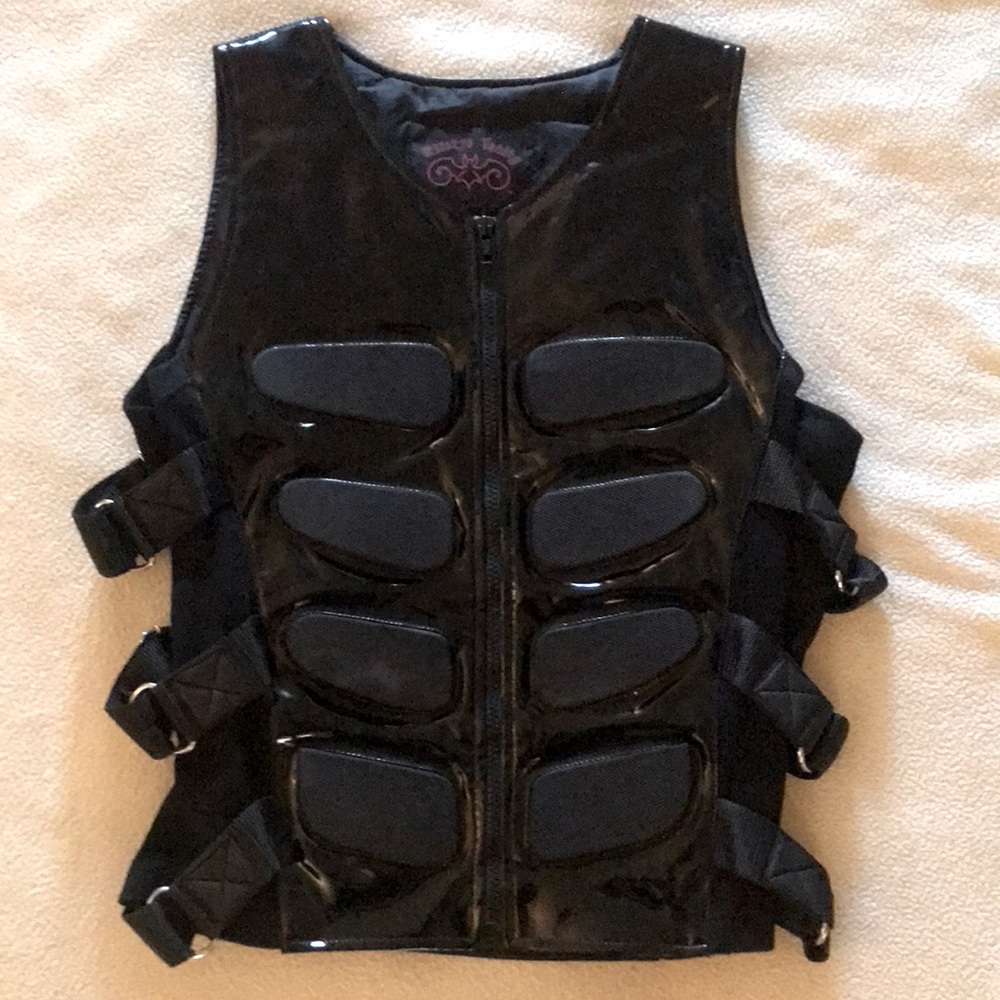 Hilary’s Vanity PVC Vest with Adjustable Side Buckles